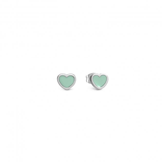 NOMINATION ITALY Emosfere Stainless Steel Pastel Green Heart Earrings