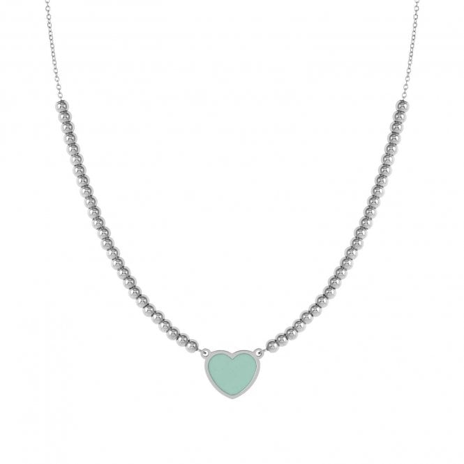 NOMINATION ITALY Emosfere Stainless Steel Pastel Green Heart Necklace