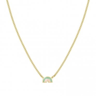 FairyIcons Gold PVD Rainbow Necklace