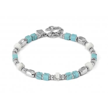 Instinct Infinity Edition Large Turquoise and White Howlite Bracelet