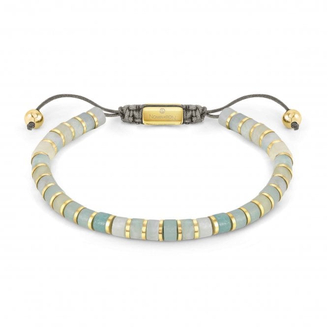 NOMINATION ITALY Instinct Stainless Steel & Amazonite Stones Bracelet