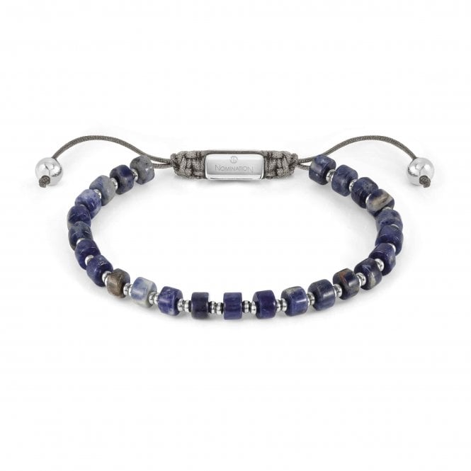 NOMINATION ITALY Instinct Stainless Steel & Sodalite Stones Bracelet