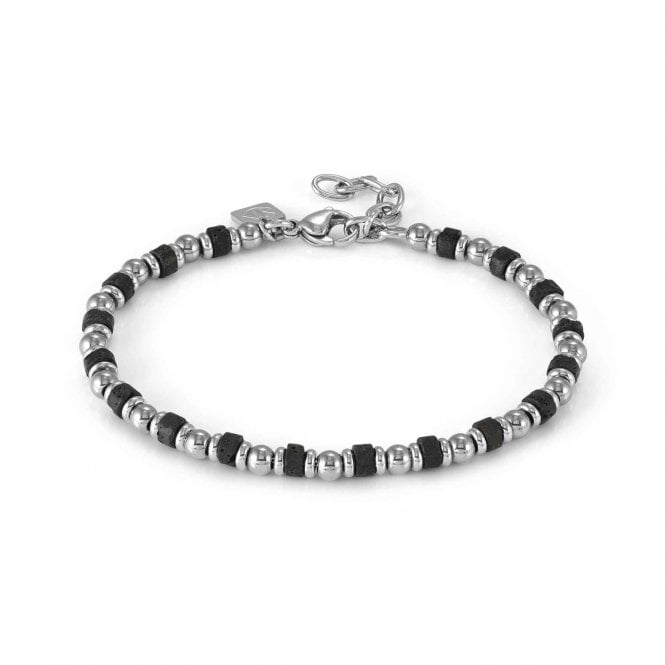 NOMINATION ITALY InstinctStyle Sea Edition Stainless Steel and Lava Stone Bracelet