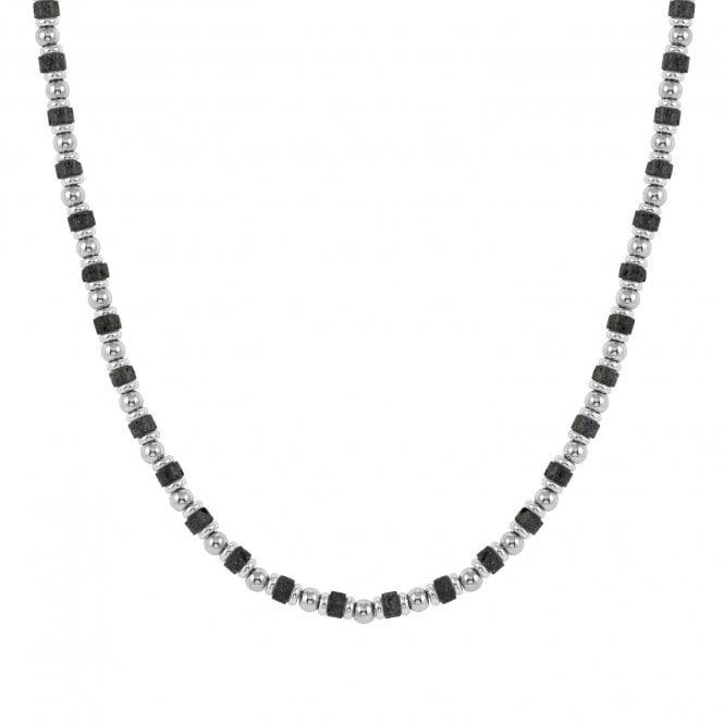 NOMINATION ITALY InstinctStyle Sea Edition Stainless Steel and Lava Stone Necklace