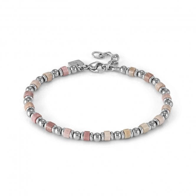 NOMINATION ITALY InstinctStyle Sea Edition Stainless Steel and Pink Jade Bracelet