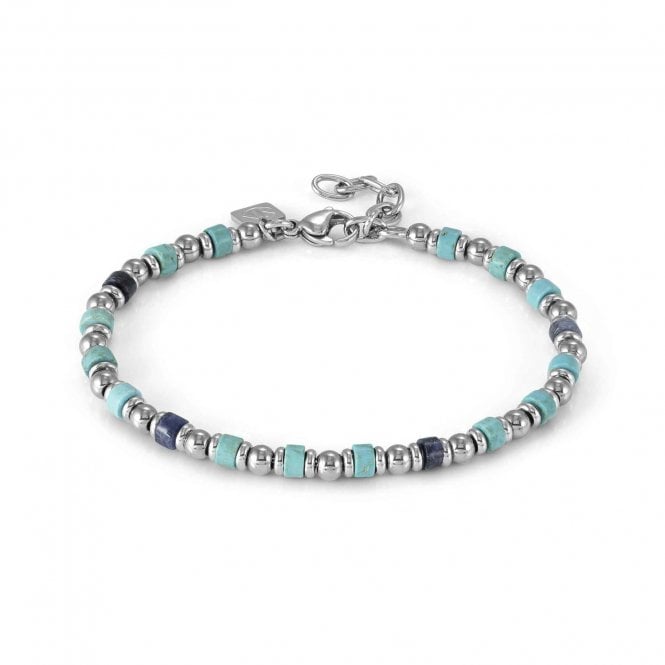 NOMINATION ITALY InstinctStyle Sea Edition Stainless Steel Turquoise and Sodalite Bracelet