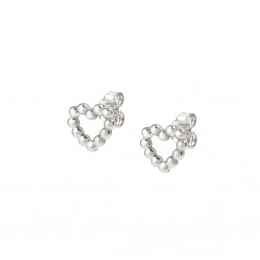 Lovecloud Silver CZ Heart Earrings