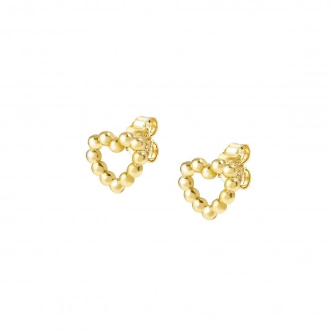 NOMINATION ITALY Lovecloud Yellow Gold CZ Heart Earrings