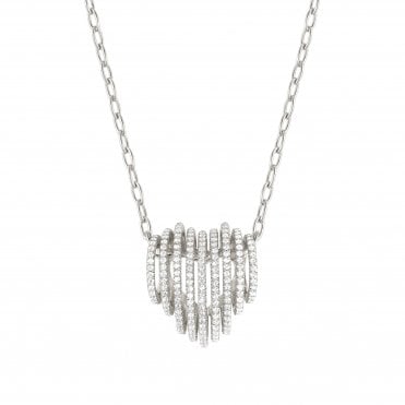 Lovelight Silver & CZ Heart Necklace