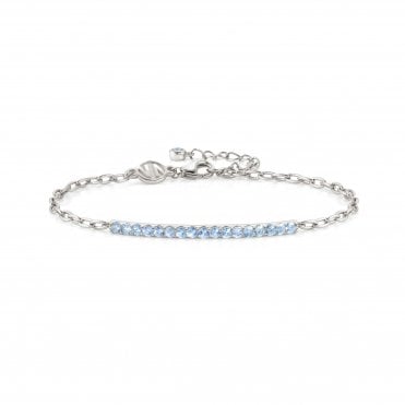 Lovelight Silver & Light Blue CZ Bracelet