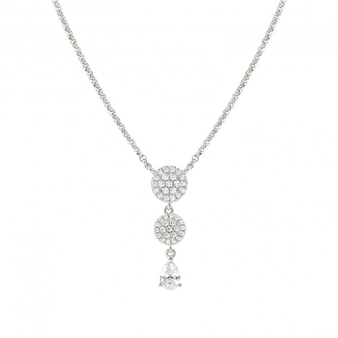 NOMINATION ITALY Lucentissima Silver CZ Round Pendant Necklace