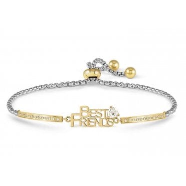 Milleluci Gold Plated CZ Best Friends Bracelet