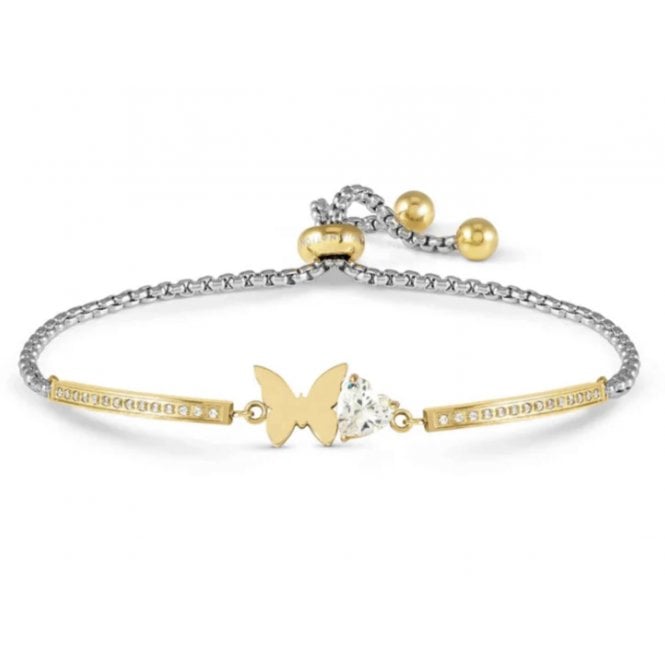 NOMINATION ITALY Milleluci Gold Plated CZ Butterfly Bracelet