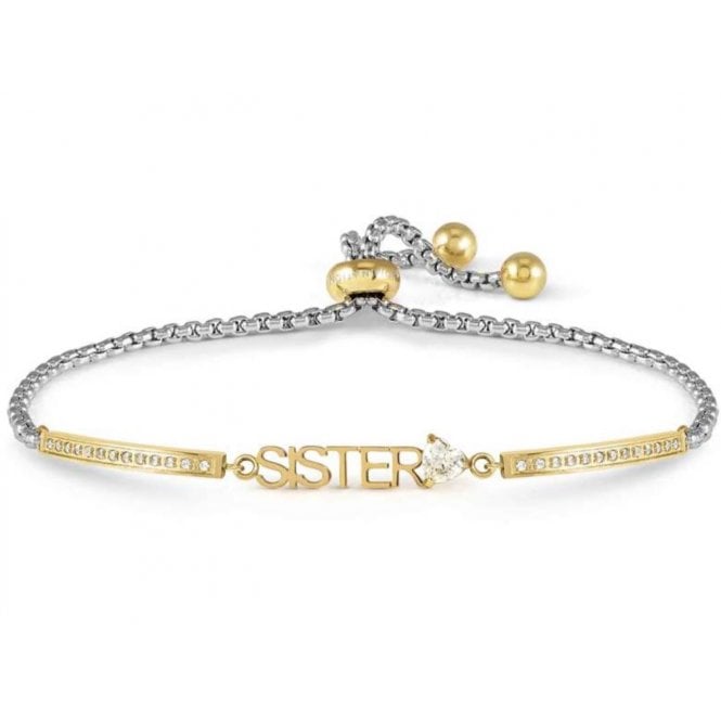 NOMINATION ITALY Milleluci Gold Plated CZ Sister Bracelet