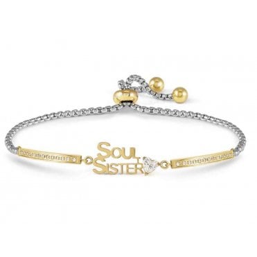 Milleluci Gold Plated CZ Soul Sister Bracelet