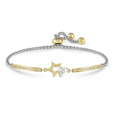 Milleluci Gold Plated CZ Star Bracelet
