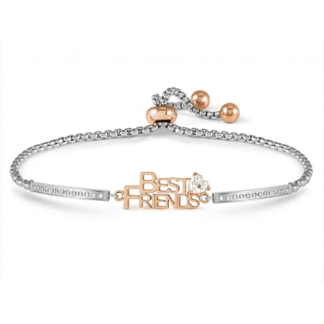 NOMINATION ITALY Milleluci Rose Gold Plated CZ Best Friends Bracelet