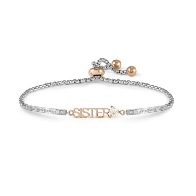 NOMINATION ITALY Milleluci Rose Gold Plated CZ Sister Bracelet