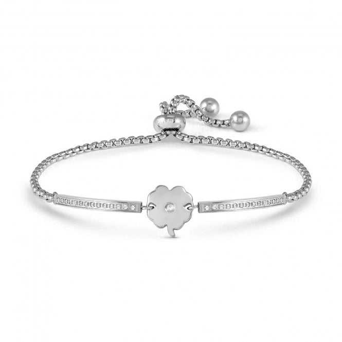 NOMINATION ITALY Milleluci Silver Clover Adjustable Bracelet