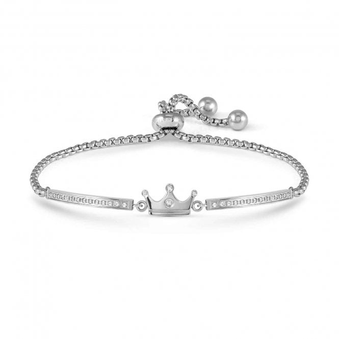 NOMINATION ITALY Milleluci Silver Crown Adjustable Bracelet