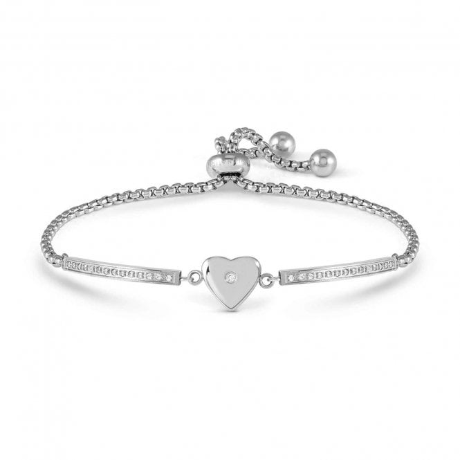 NOMINATION ITALY Milleluci Silver Heart Adjustable Bracelet