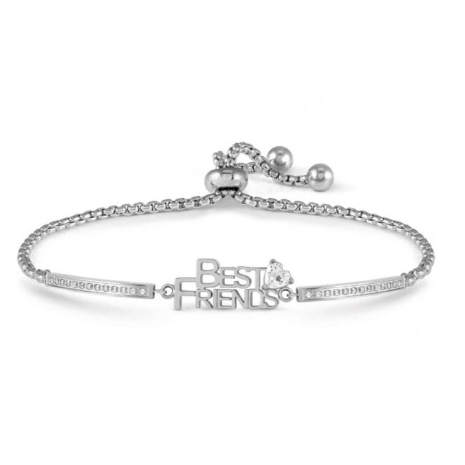 NOMINATION ITALY Milleluci Stainless Steel CZ Best Friends Bracelet