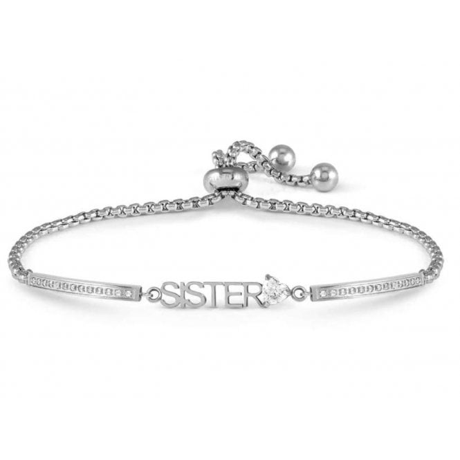 NOMINATION ITALY Milleluci Stainless Steel CZ Sister Bracelet