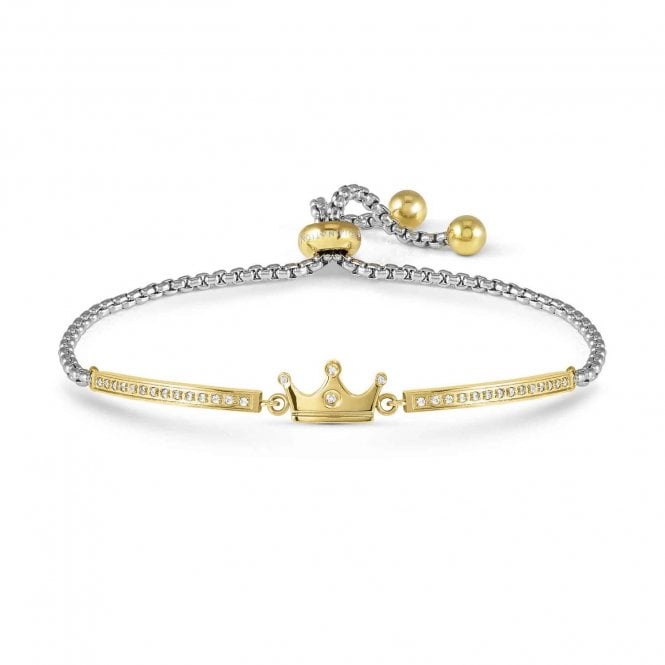 NOMINATION ITALY Milleluci Yellow Gold Crown Adjustable Bracelet