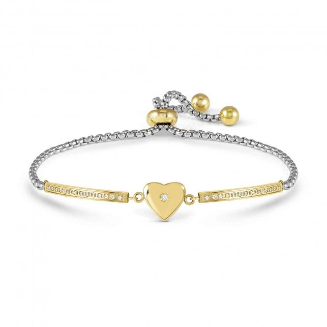 NOMINATION ITALY Milleluci Yellow Gold Heart Adjustable Bracelet