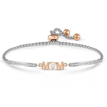 MUM Rose Gold Plated CZ Milleluci Bracelet