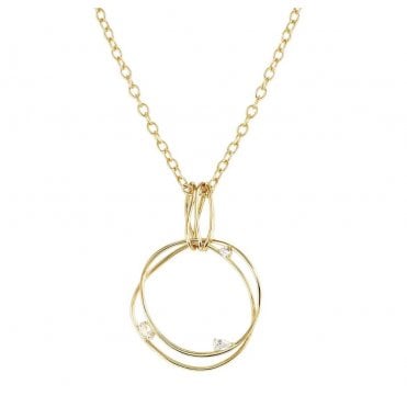 My Rebel Art Gold Plated Round Necklace