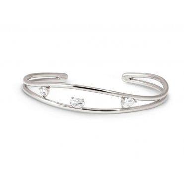 My Rebel Art Silver Open Bangle
