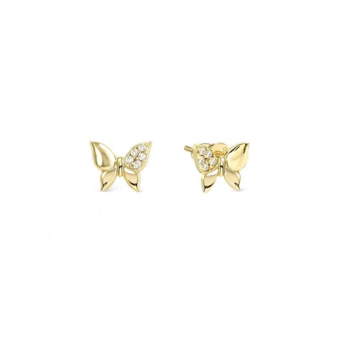 NOMINATION ITALY Petit Sparkle Gold Plated Butterfly Stud Earrings