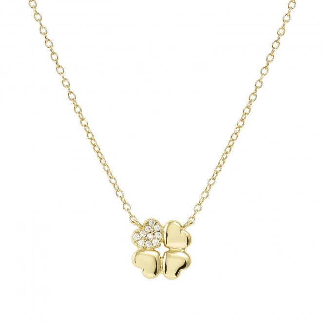 NOMINATION ITALY Petit Sparkle Gold Plated Clover Necklace