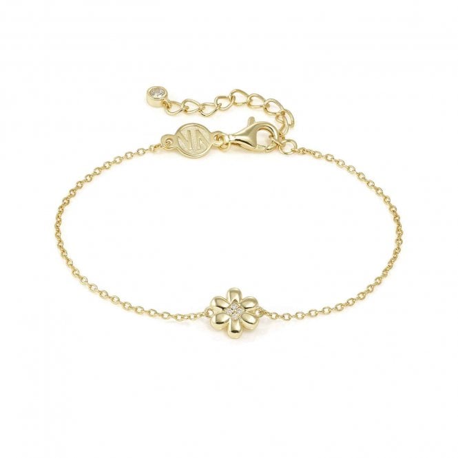 NOMINATION ITALY Petit Sparkle Gold Plated Flower Bracelet