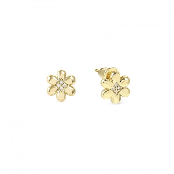 NOMINATION ITALY Petit Sparkle Gold Plated Flower Stud Earrings