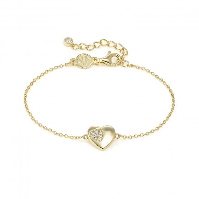NOMINATION ITALY Petit Sparkle Gold Plated Heart Bracelet