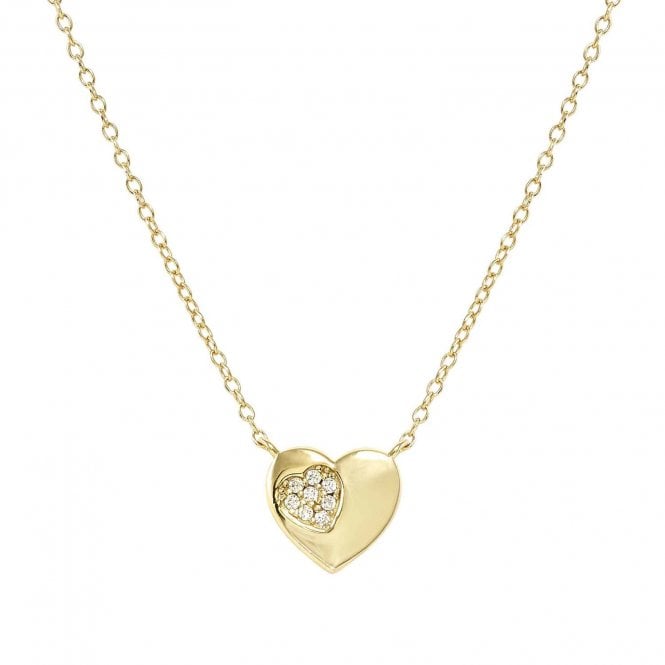 NOMINATION ITALY Petit Sparkle Gold Plated Heart Necklace