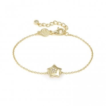 Petit Sparkle Gold Plated Star Bracelet