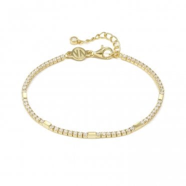 Petit Sparkle Gold Plated Tennis Bracelet