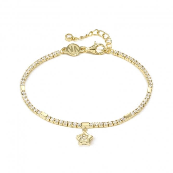NOMINATION ITALY Petit Sparkle Gold Plated Tennis Star Bracelet