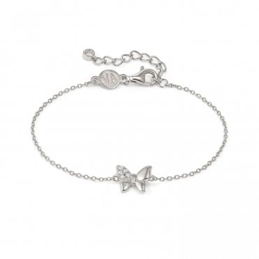 Petit Sparkle Silver Butterfly Bracelet