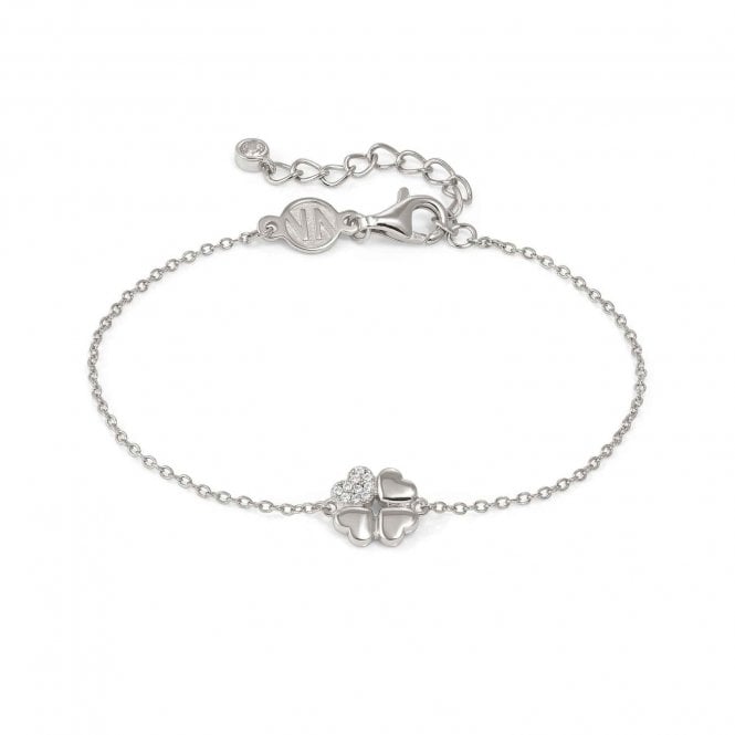 NOMINATION ITALY Petit Sparkle Silver Clover Bracelet