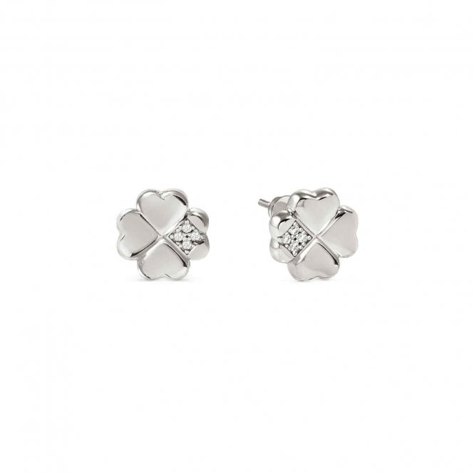 NOMINATION ITALY Petit Sparkle Silver Clover Stud Earrings