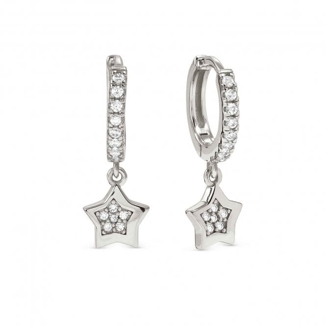 NOMINATION ITALY Petit Sparkle Silver Star Drop Earrings