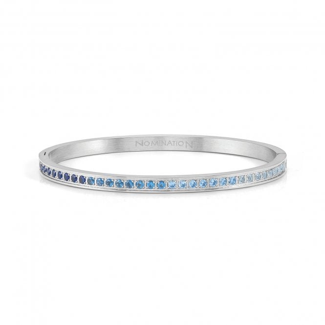 NOMINATION ITALY Pretty Bangles Silver Blue CZ Bangle