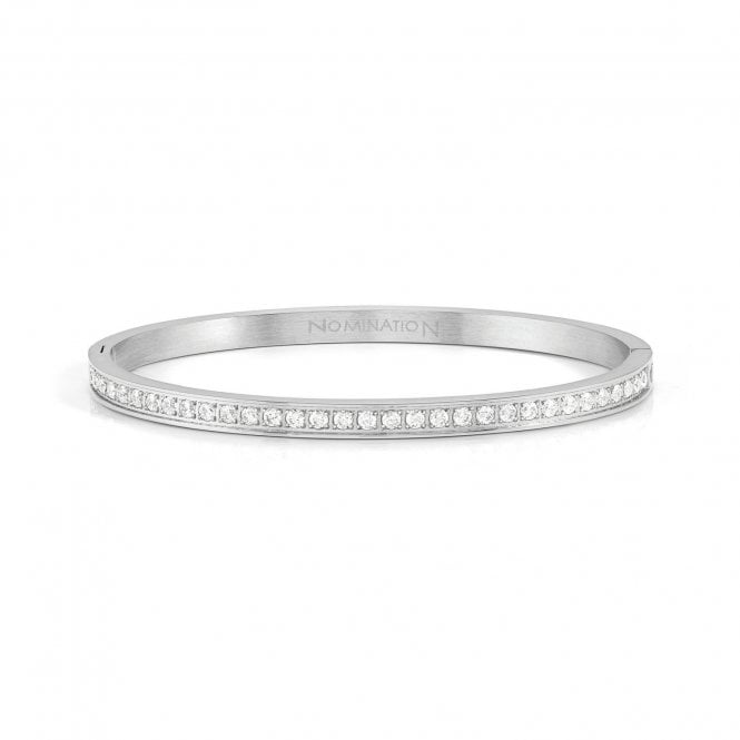 NOMINATION ITALY Pretty Bangles Silver White CZ Small Bangle