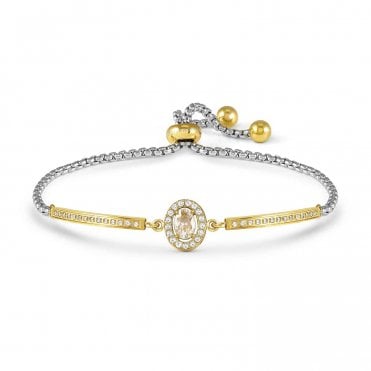 Royal Dream Gold PVD Oval CZ Stone Bracelet