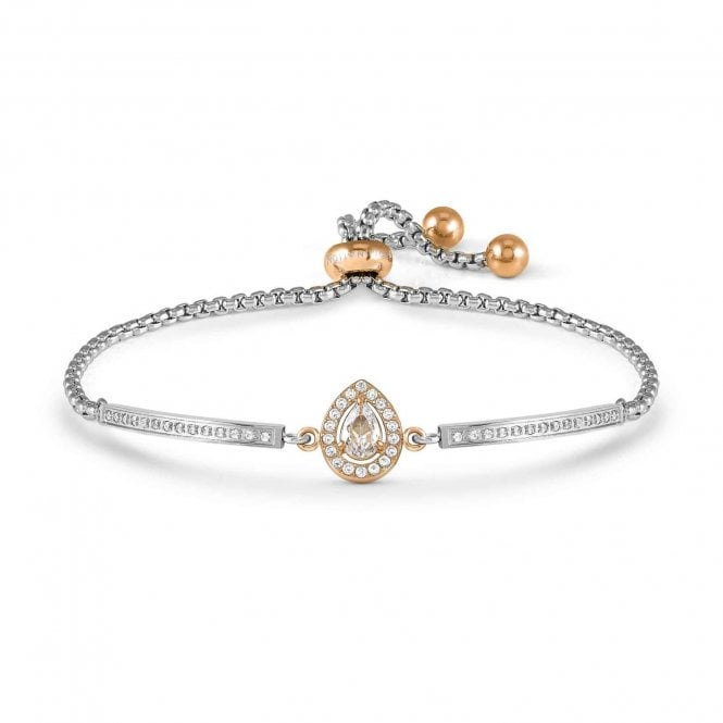 NOMINATION ITALY Royal Dream Rose Gold PVD Drop CZ Stone Bracelet