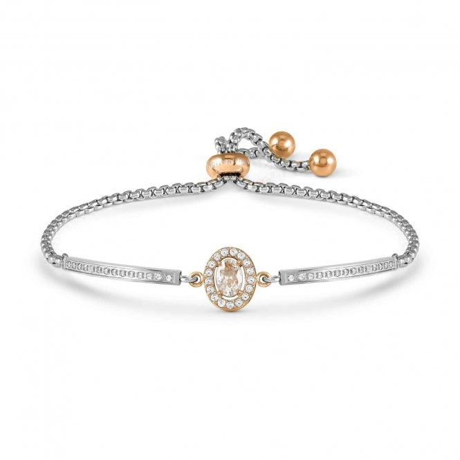 NOMINATION ITALY Royal Dream Rose Gold PVD Oval CZ Stone Bracelet